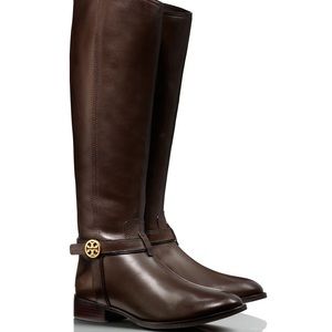 Tory Burch Bristol Brown Riding Boots
